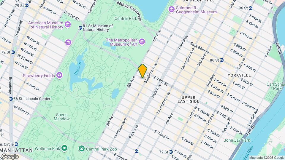 22 E 78th St Mapa y Detalles de la Ubicación