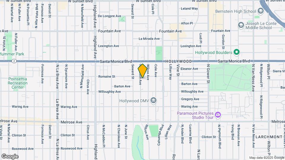 946 N Hudson Ave Mapa y Detalles de la Ubicación