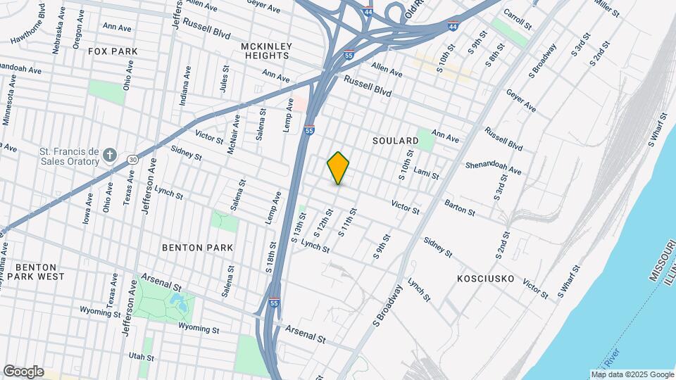 2515-2517 S 12th St Map and Location Details