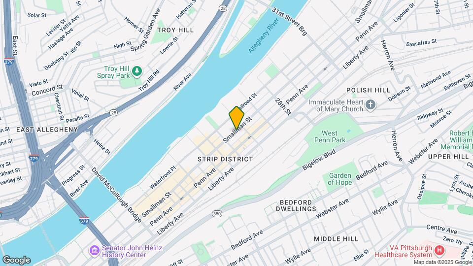 2554 Smallman St, Unit 307 Mapa y Detalles de la Ubicación