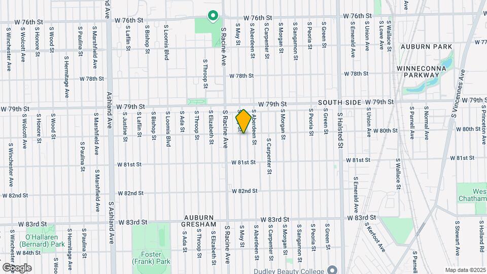 8001 S May St Mapa y Detalles de la Ubicación