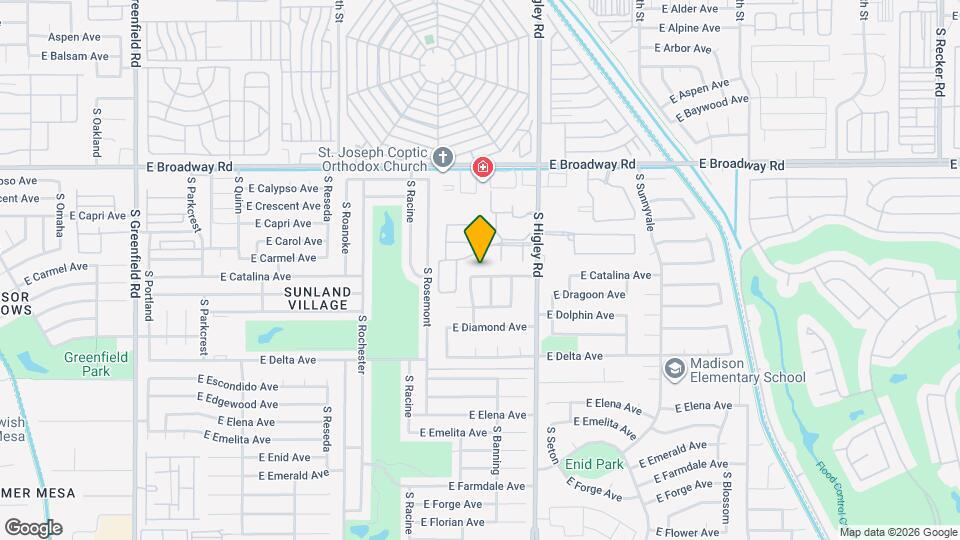 5064 E Catalina Ave Mapa y Detalles de la Ubicación