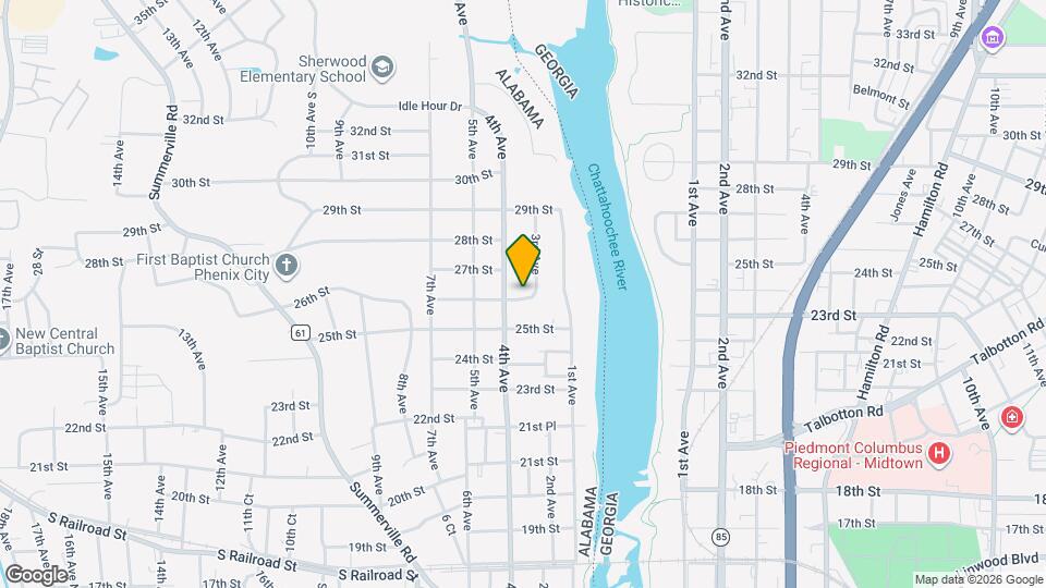 302 26th St Map and Location Details