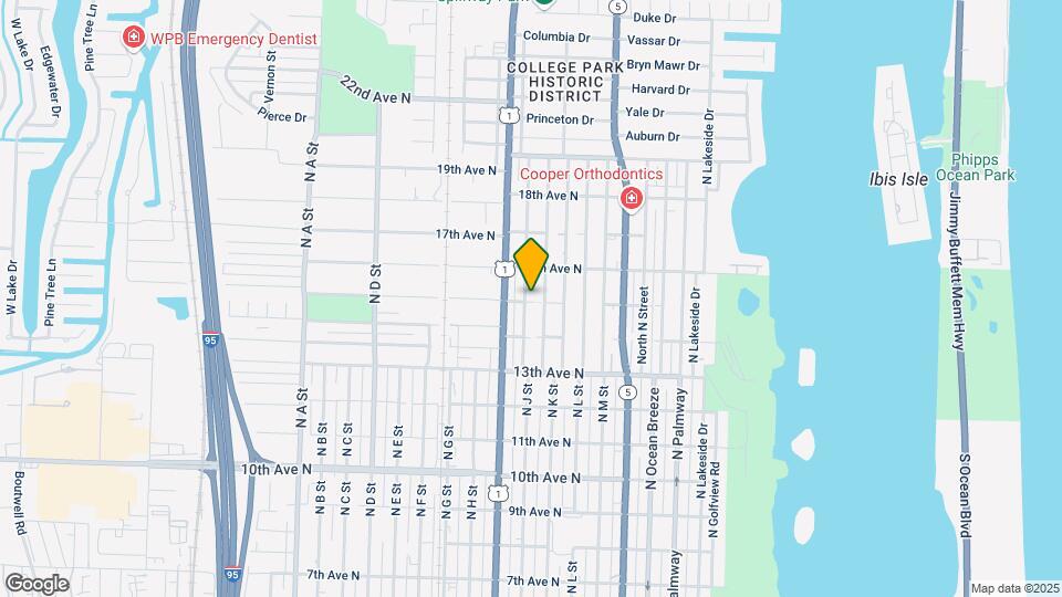 1502 N J St Map and Location Details