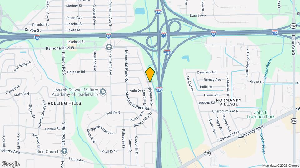885 Westgate Dr Mapa y Detalles de la Ubicación