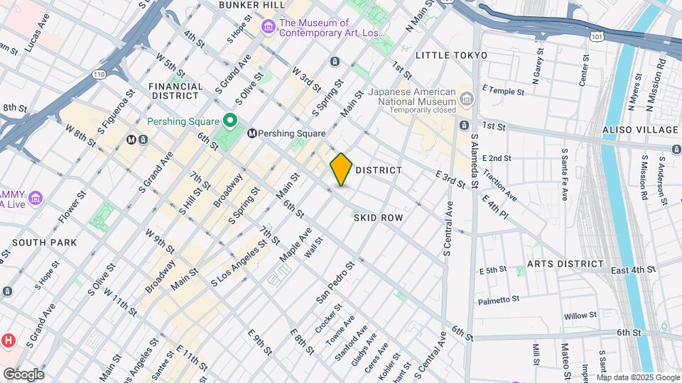 241 E 5th St Map and Location Details