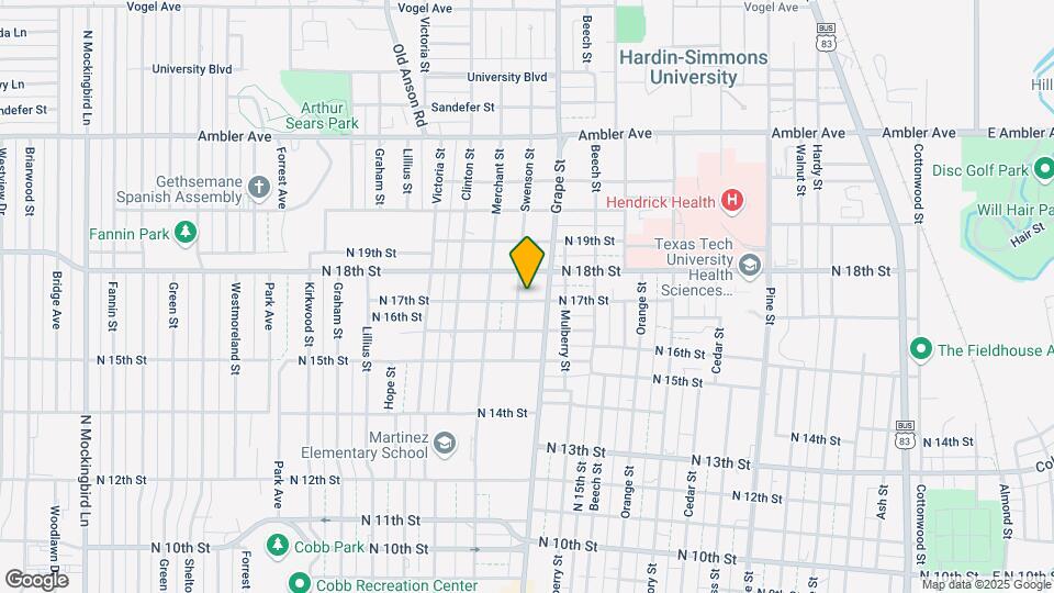 1701 Swenson St Map and Location Details