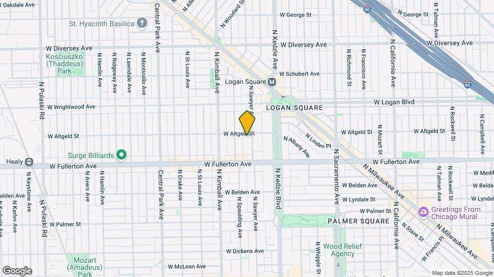 2448 N Sawyer Ave Map and Location Details