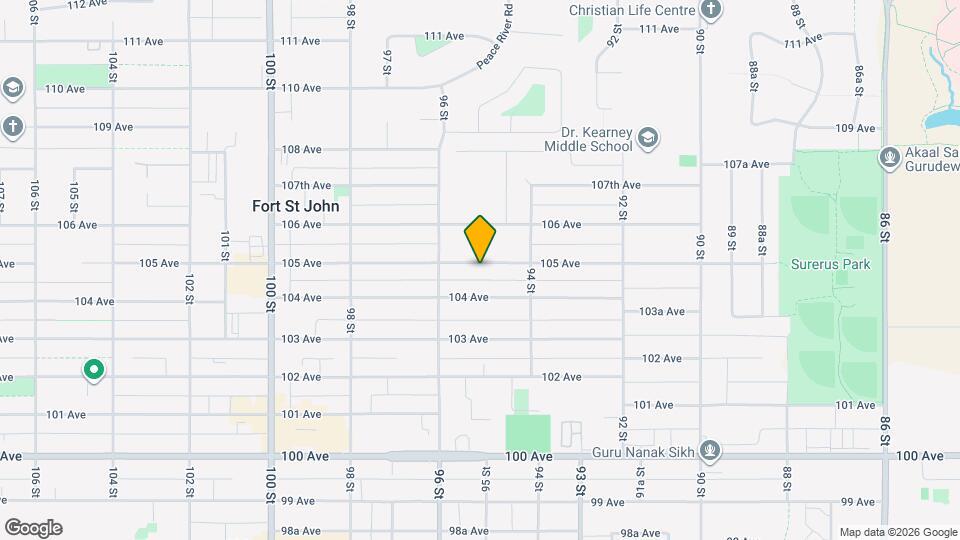 9423-9105 105 Ave Map and Location Details