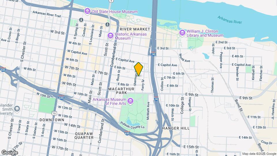 612 E 7th St Map and Location Details