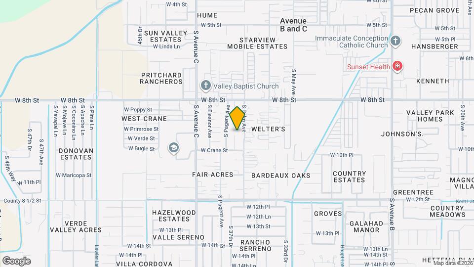 943 S 37th Ave Map and Location Details