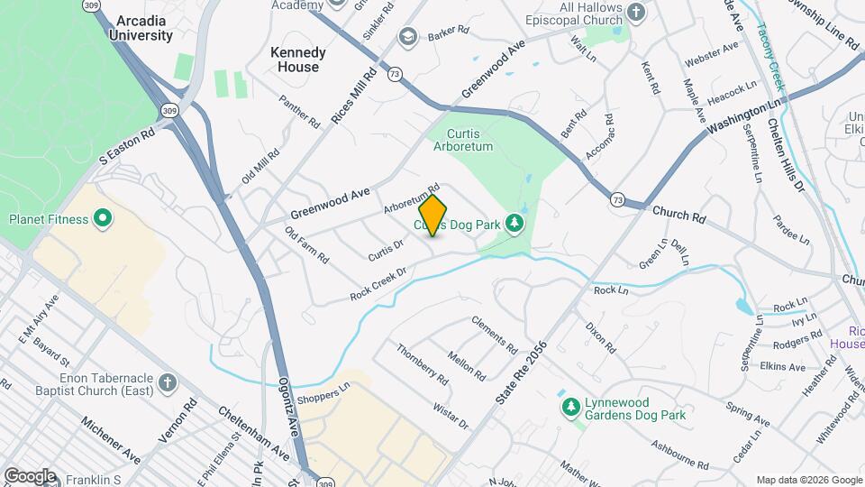 303 Hedgerow Ln Map and Location Details