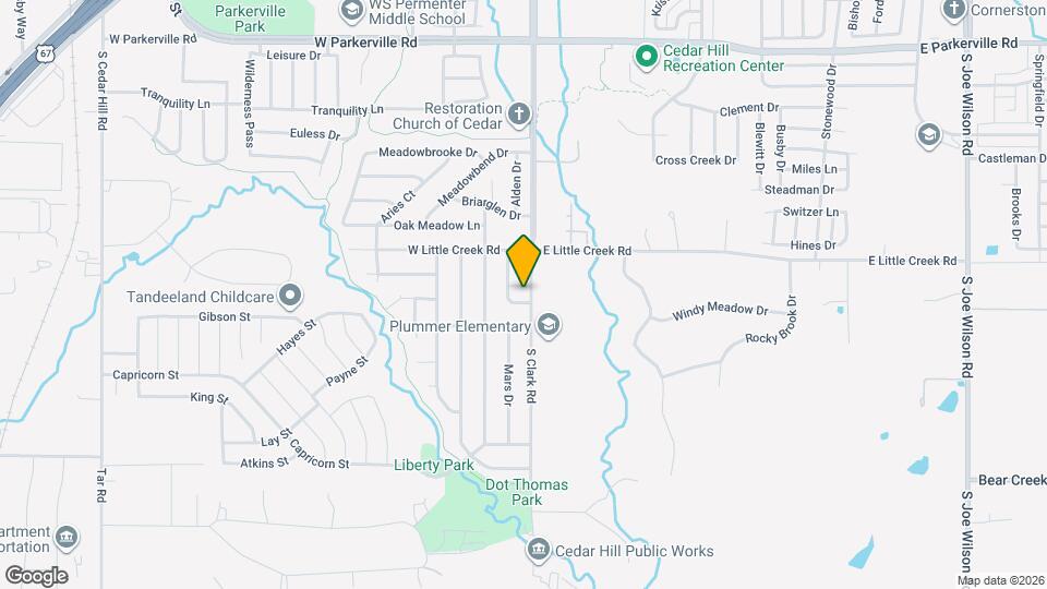 1126 S Clark Rd Map and Location Details