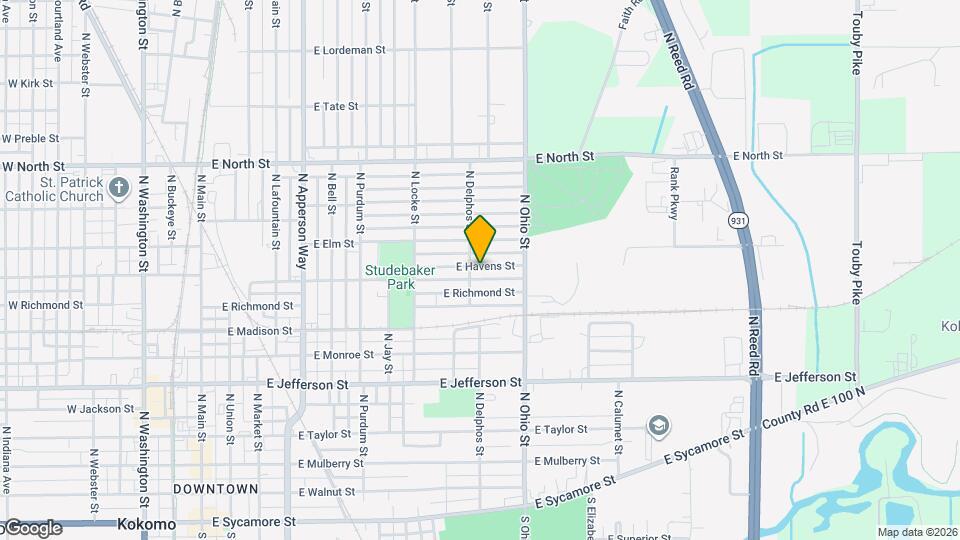 1009 E Havens St Map and Location Details