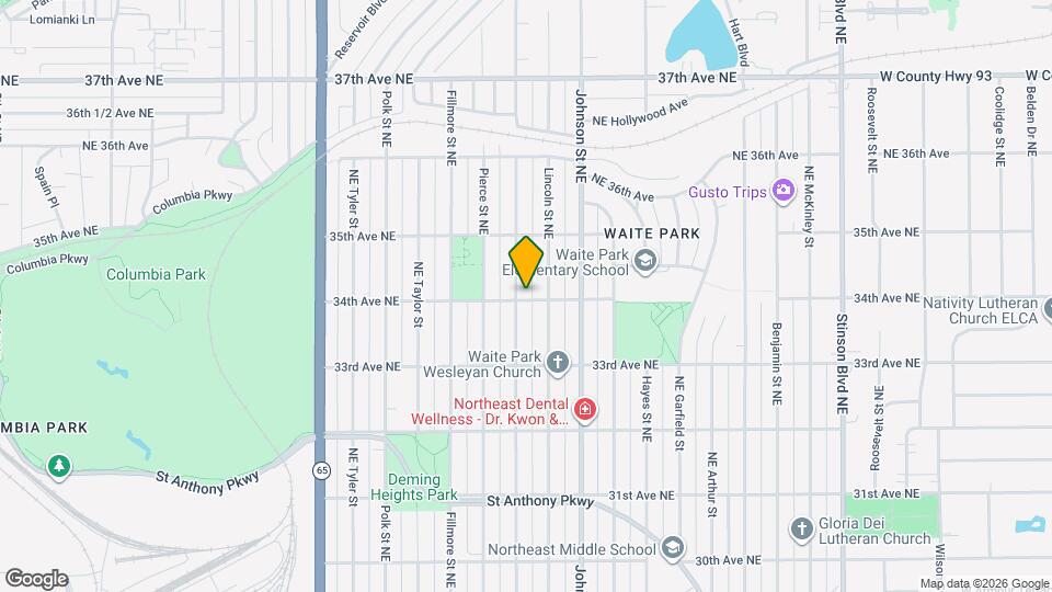 3401 Buchanan St NE Map and Location Details