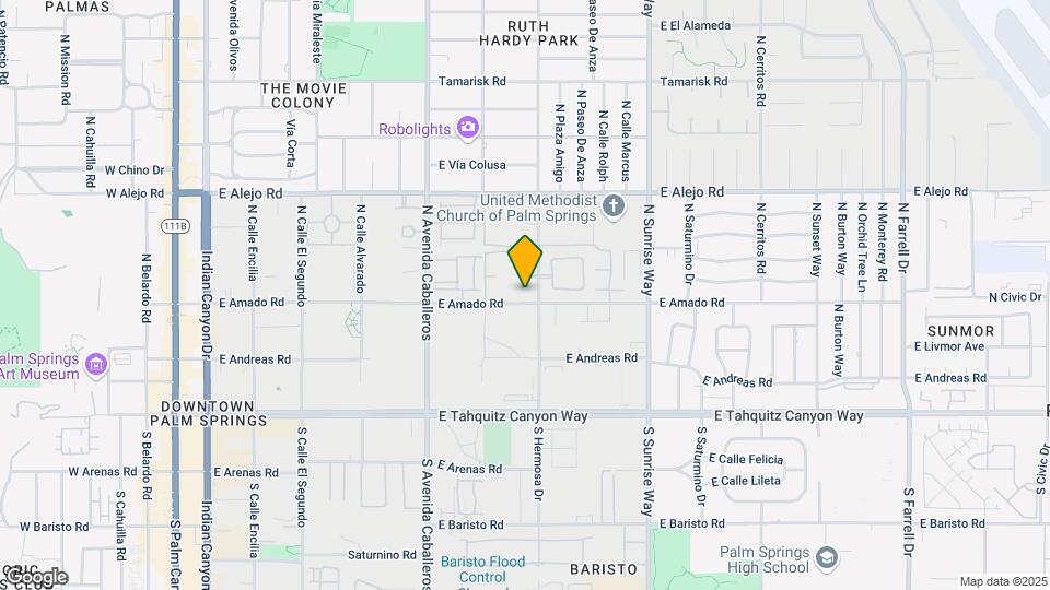 351 N Hermosa Dr Map and Location Details