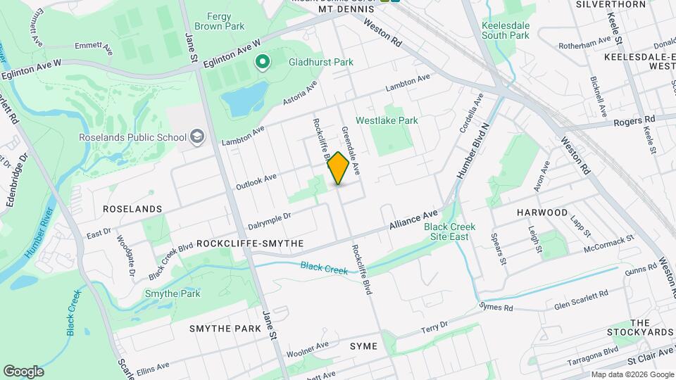 81 Rockcliffe Blvd, Unit BSMT Map and Location Details