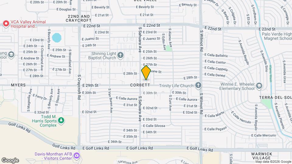 1868 S Poetry Ln Map and Location Details