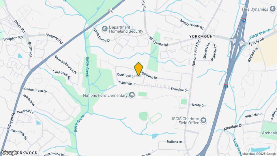 617 Dunbrook Ln Map and Location Details