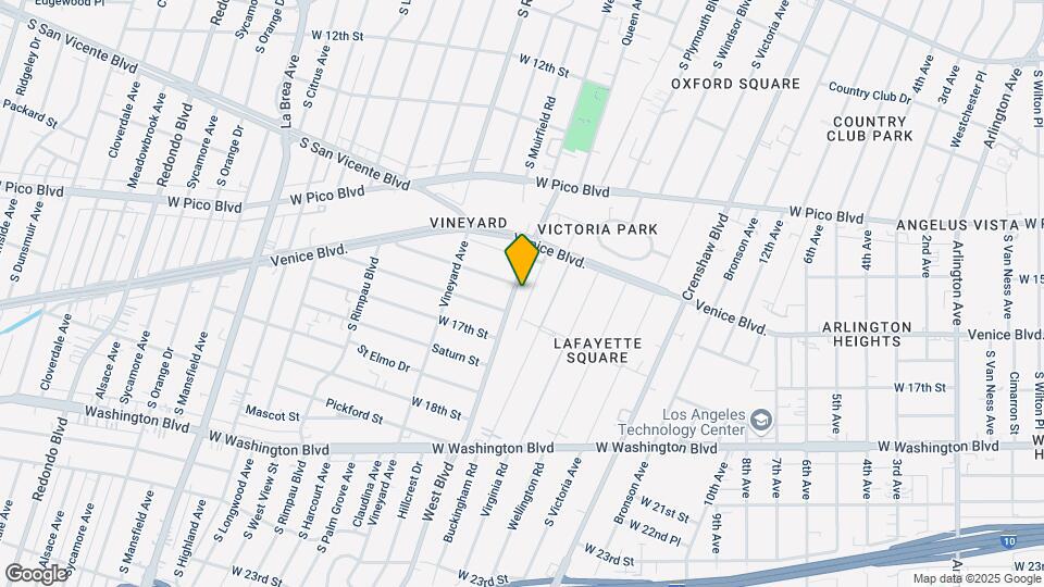 1628 West Blvd Mapa y Detalles de la Ubicación