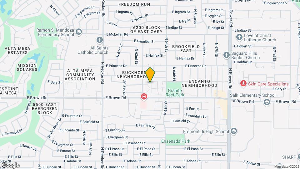 6262 E Glencove Cir Map and Location Details