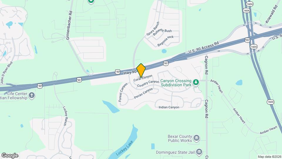 11458 Coral Canyon Map and Location Details