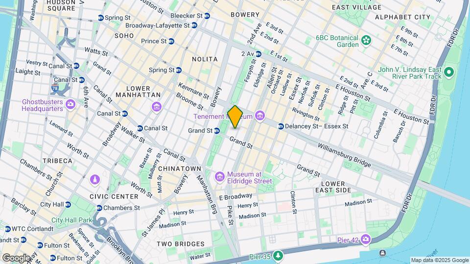 109 Eldridge St Map and Location Details