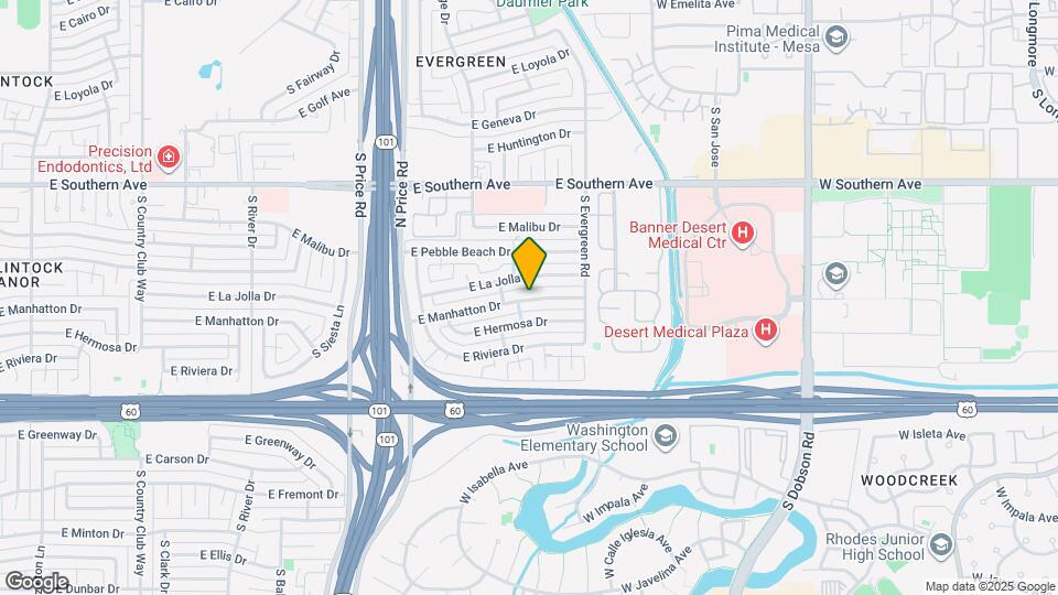 2460 E Manhatton Dr Map and Location Details