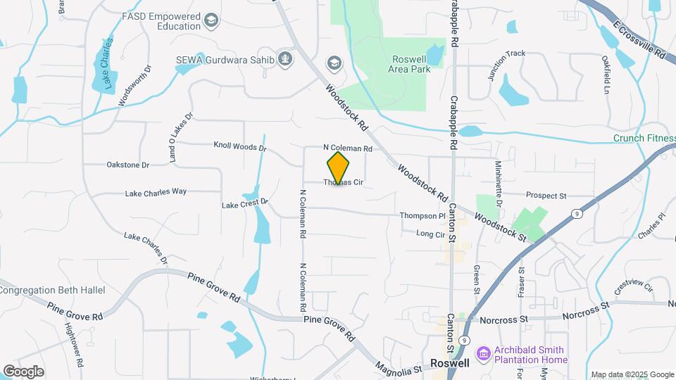 216 Thomas Cir Map and Location Details