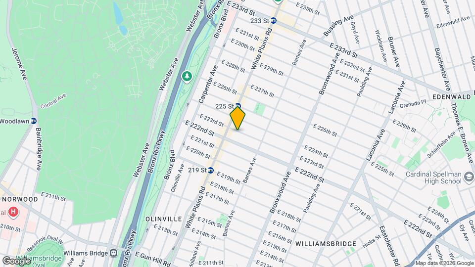 724 E 223rd St Map and Location Details