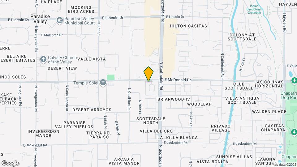 7043 E McDonald Dr Map and Location Details