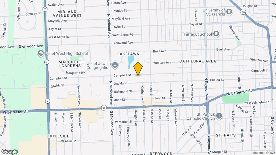 1206 Campbell St Map and Location Details