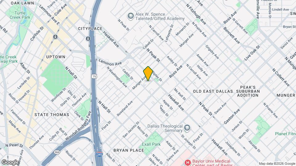 4001 Roseland Ave Map and Location Details