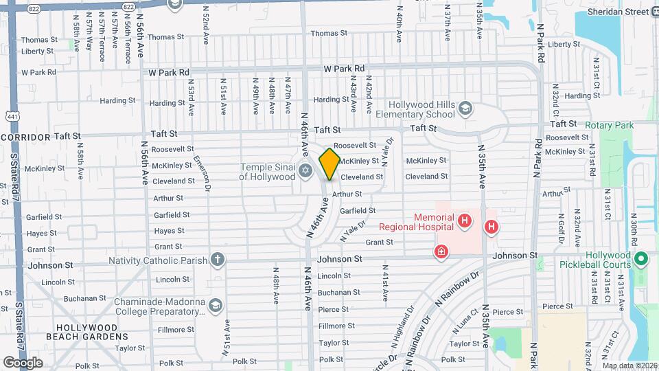 1307 N 46th Ave Map and Location Details