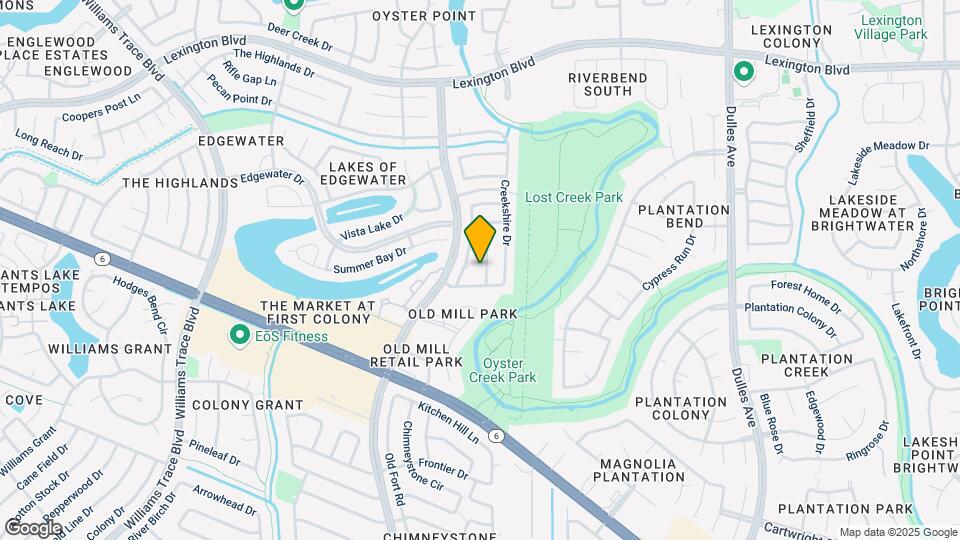 2034 Creek Valley Ln Map and Location Details