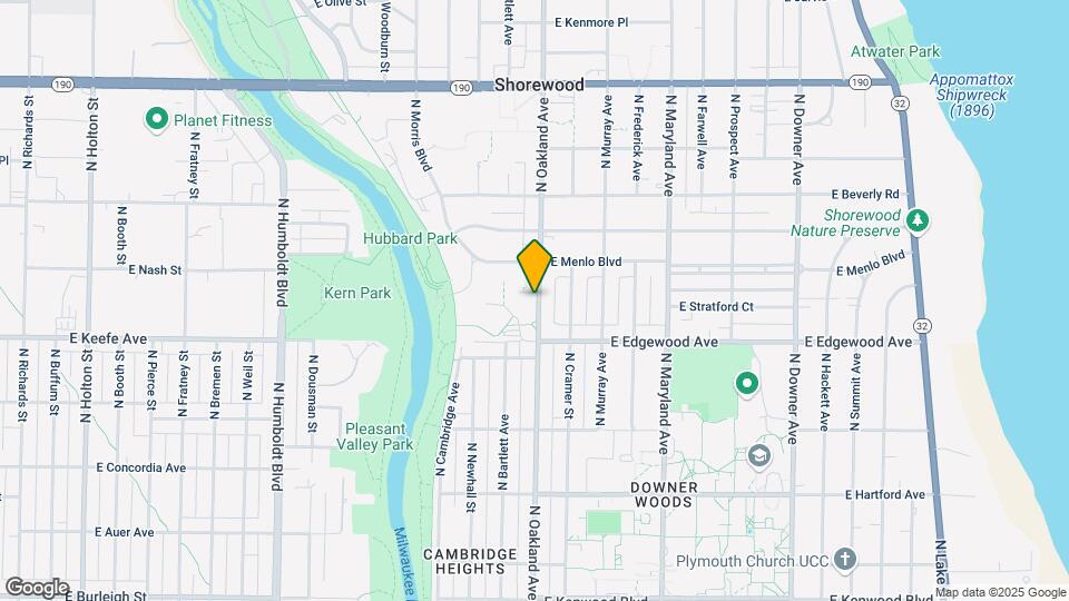 3553 N Oakland Ave Map and Location Details