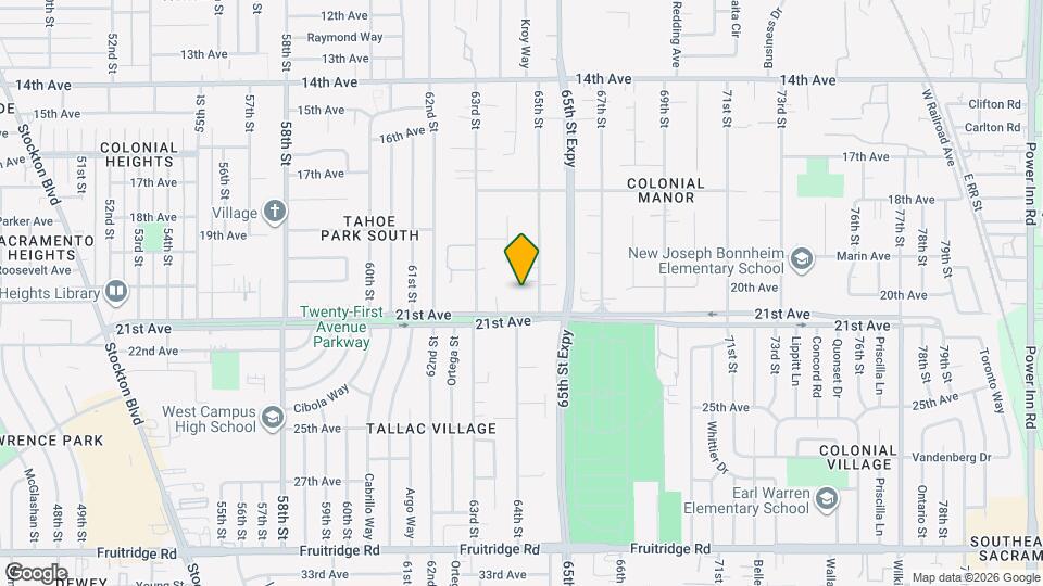 4712 65th St Map and Location Details