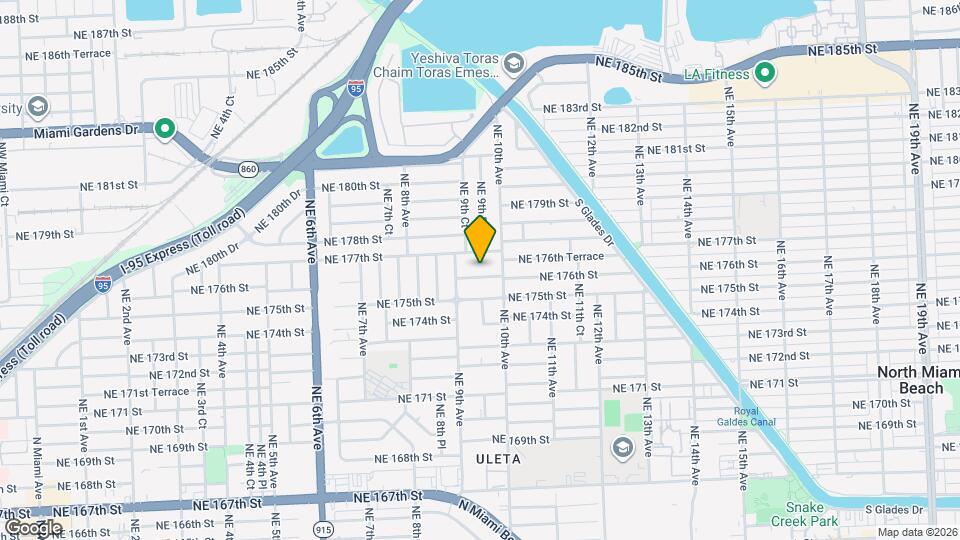 945 NE 176th St Map and Location Details