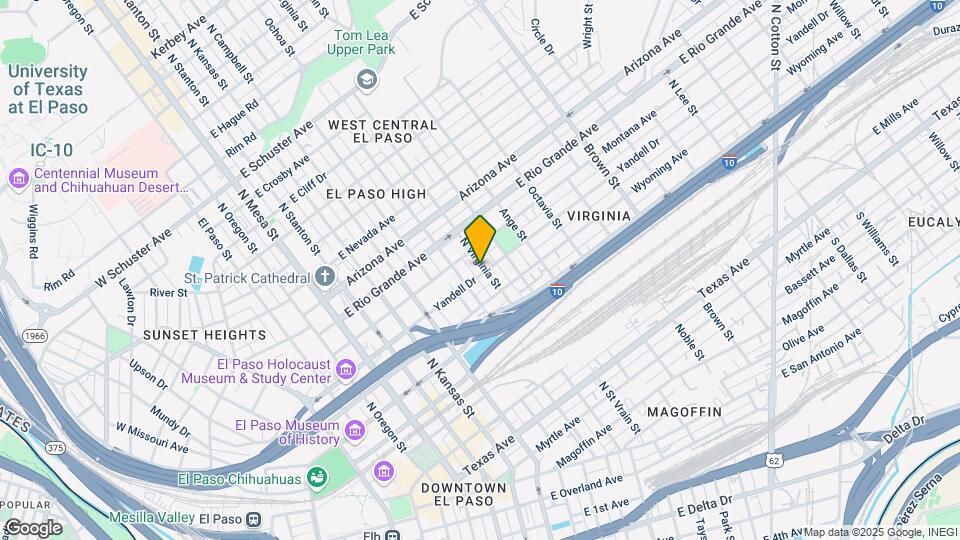 801 N Virginia St Map and Location Details