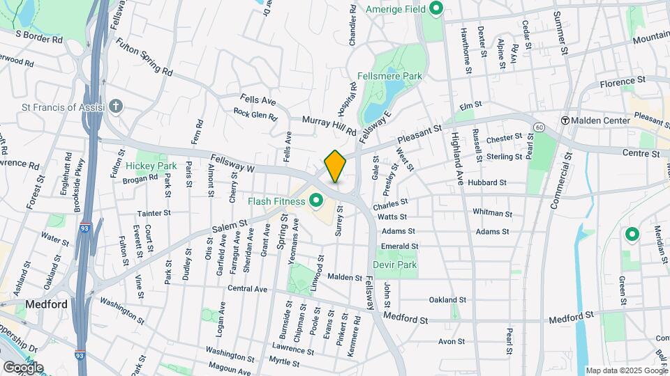 35 Fellsway W, Unit 1 Map and Location Details