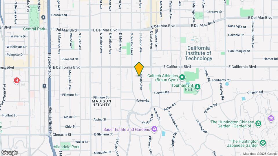 655 S Hudson Ave Map and Location Details