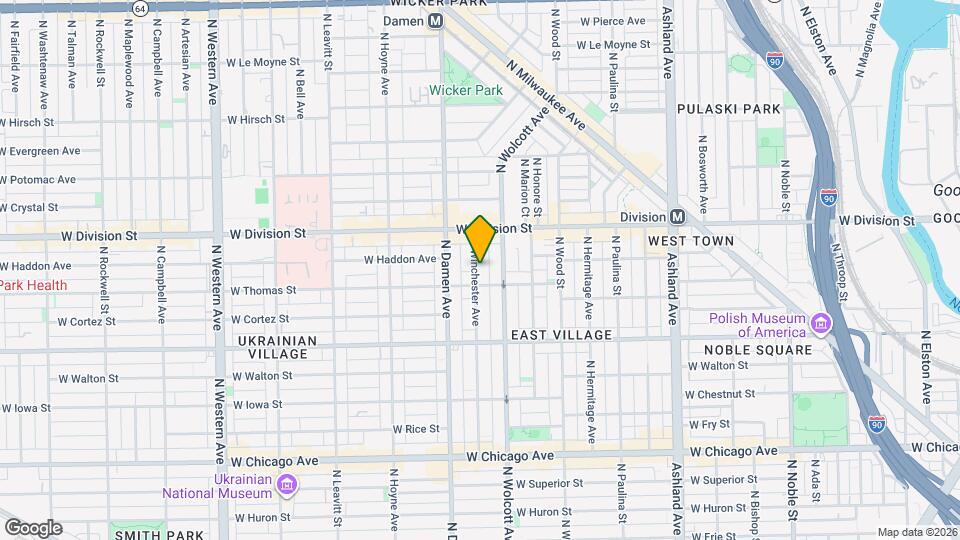 1115 N Winchester Ave, Unit #2 Mapa y Detalles de la Ubicación