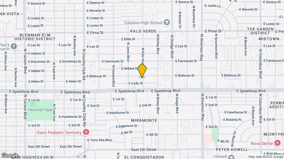 1141 N Palo Verde Blvd Map and Location Details