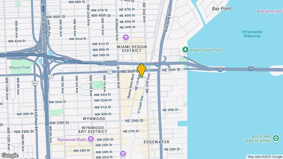 Two Midtown Miami Condominium Map and Location Details