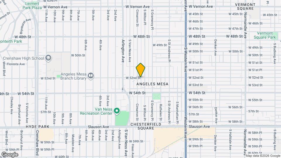 2068 W 52nd St Map and Location Details