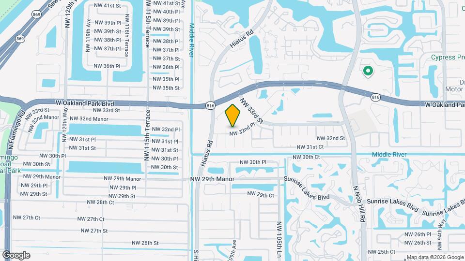 10857 NW 32nd Pl Mapa y Detalles de la Ubicación