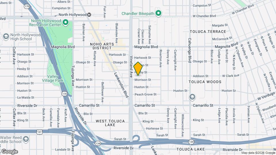 10933 Morrison St Map and Location Details