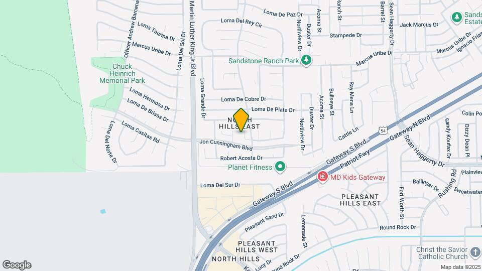 10925 Loma Alta Pl Map and Location Details