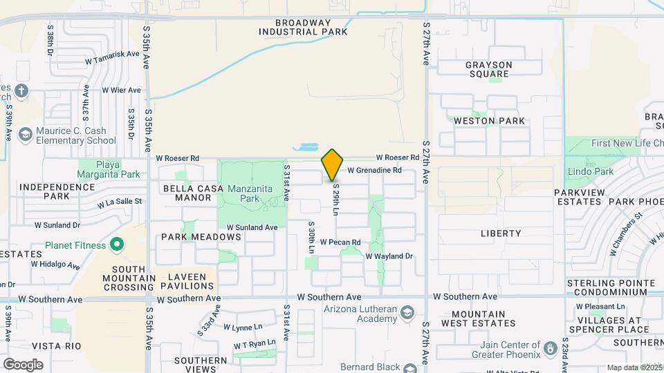 5324 S 29th Ln Map and Location Details