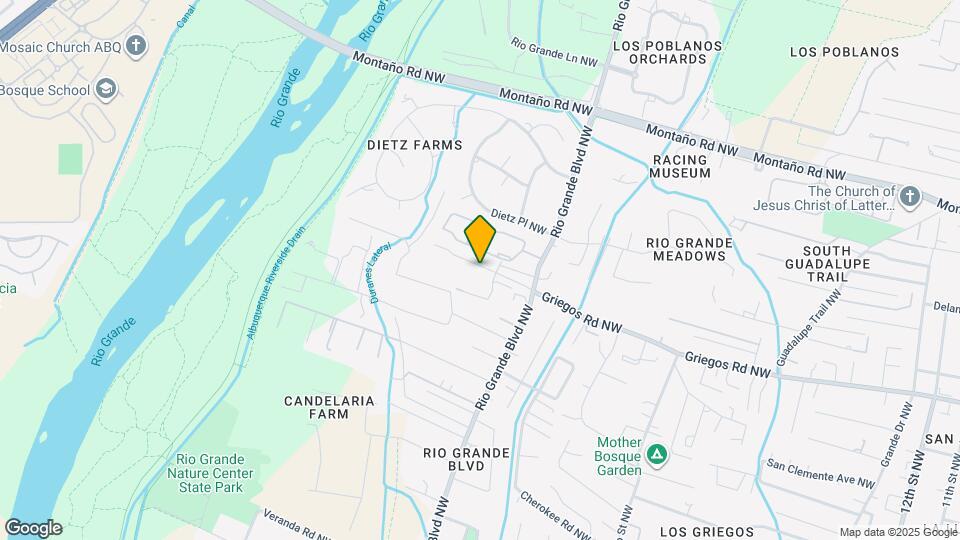 2504 Griegos Pl NW Map and Location Details